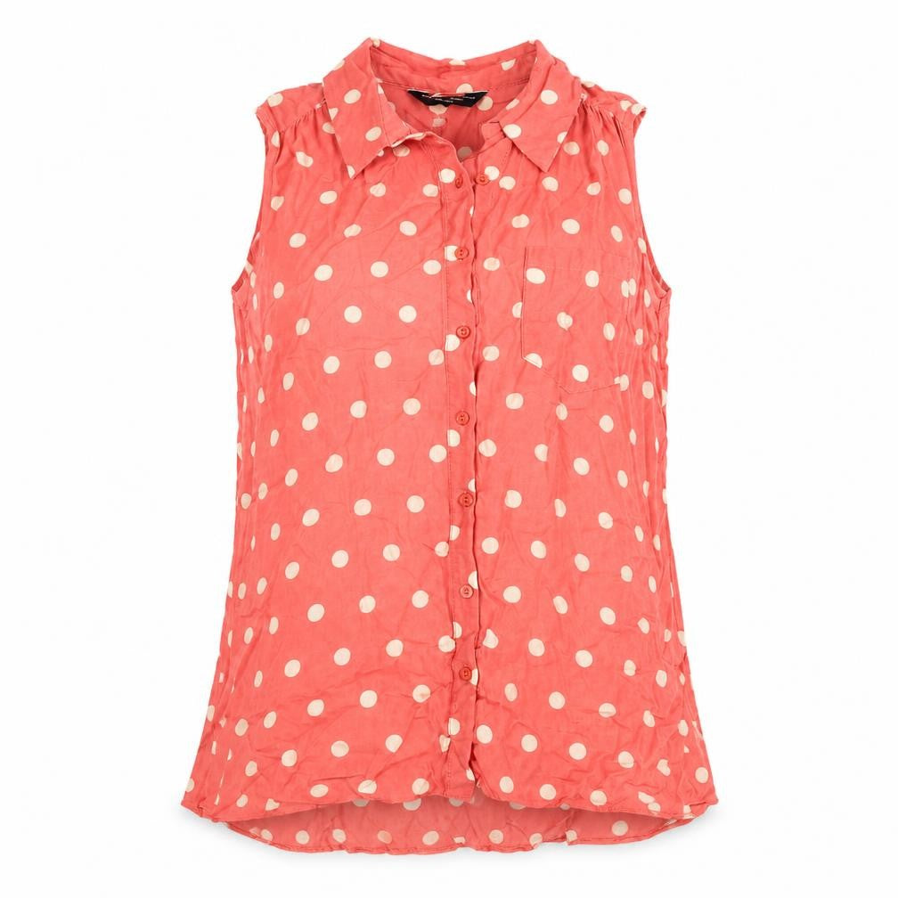 Womens UK Size 8 Dorothy Perkins Pink Basic Button-Up