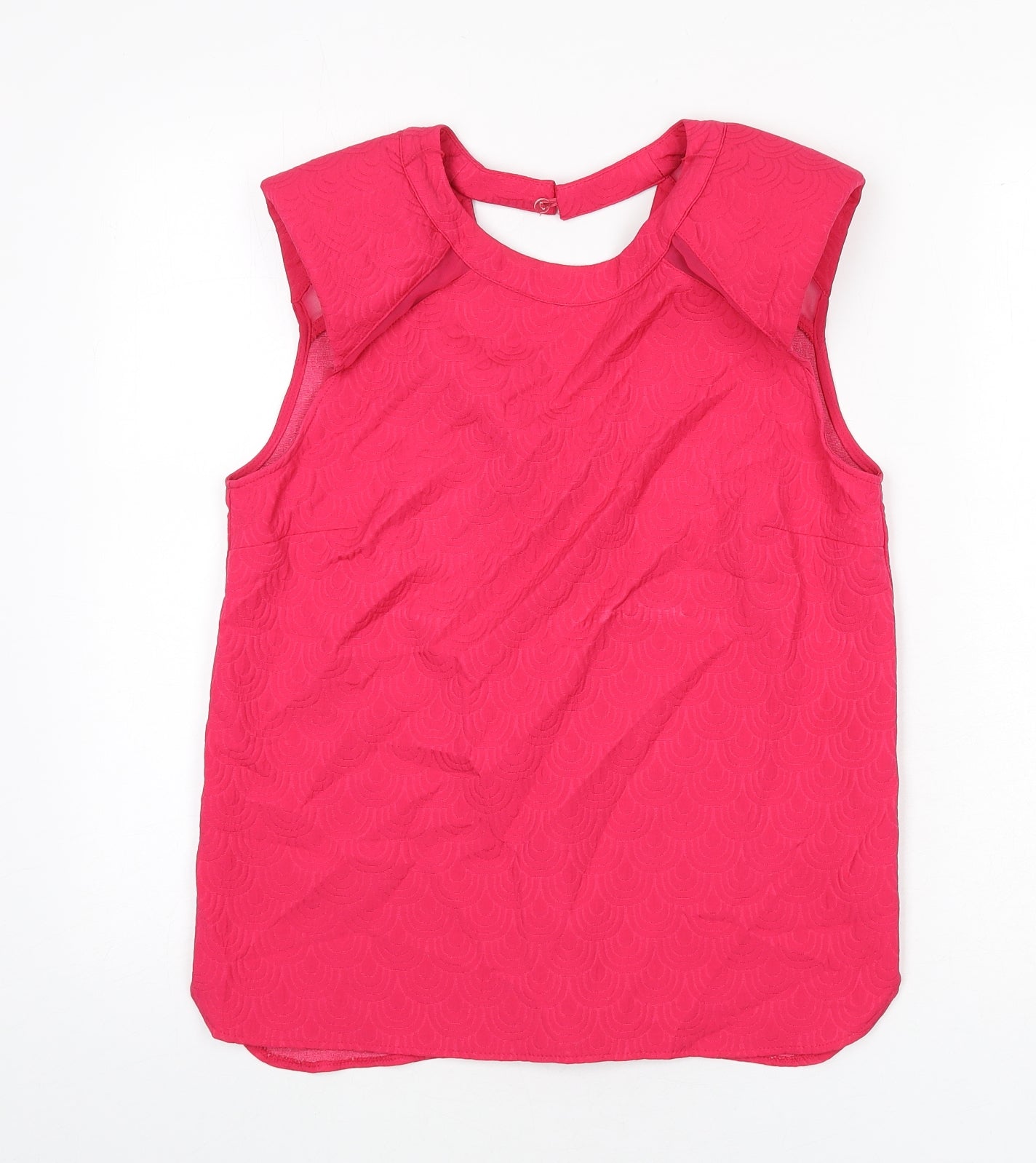 Womens UK Size 12 river is Pink Basic Tank