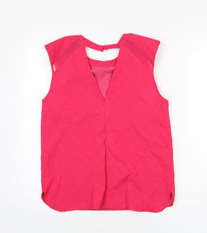 Womens UK Size 12 river is Pink Basic Tank