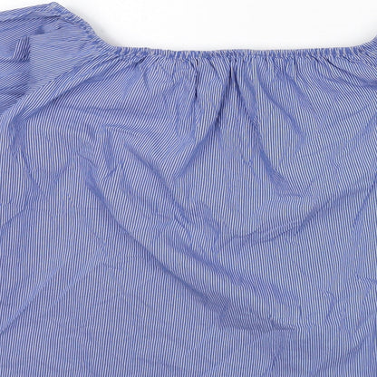 Womens UK Size XS Zara Blue Basic Blouse