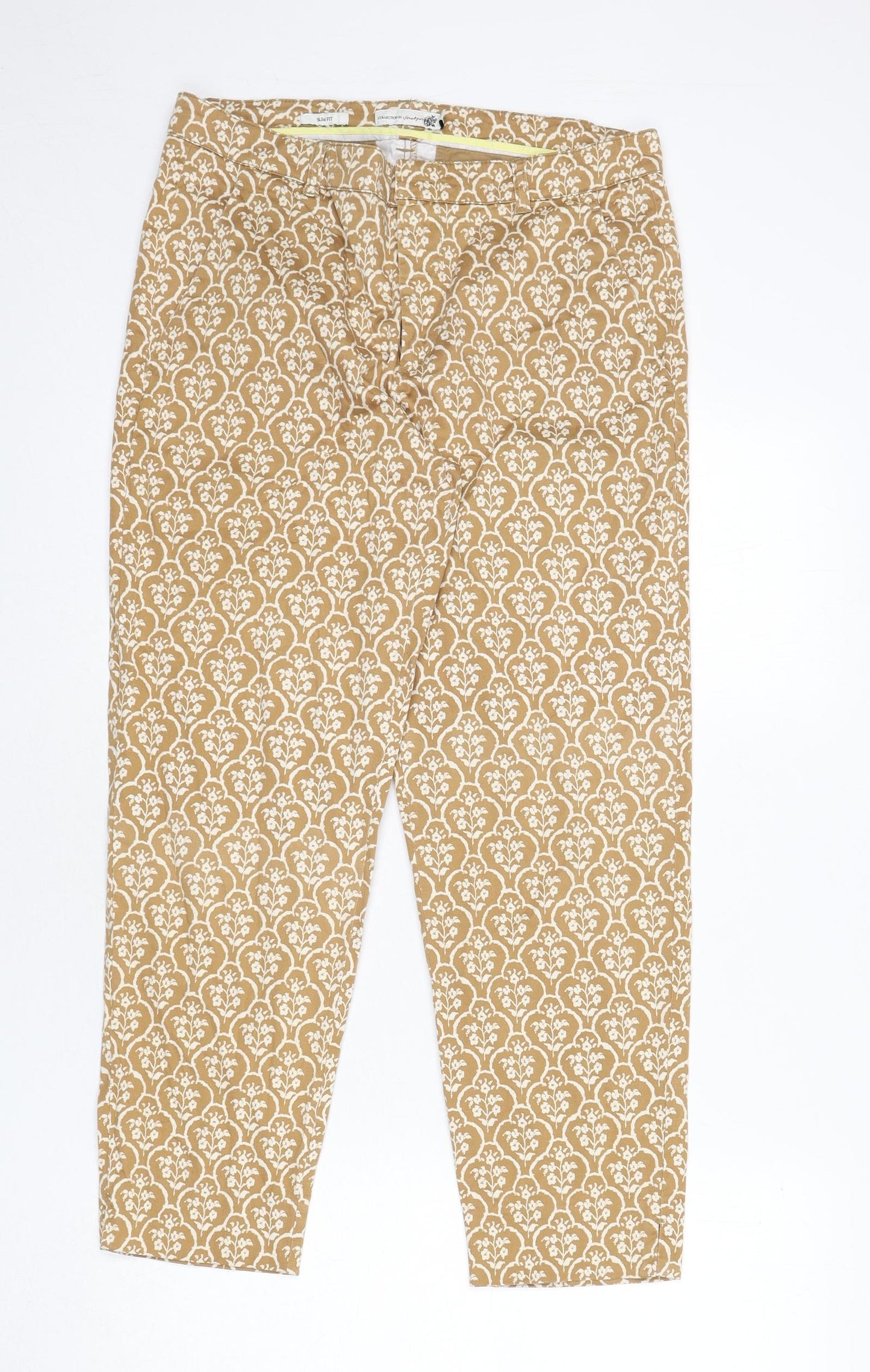 Womens UK Size 10 Jackpot Regular Fit  Beige Trousers