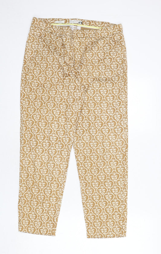 Womens UK Size 10 Jackpot Regular Fit  Beige Trousers