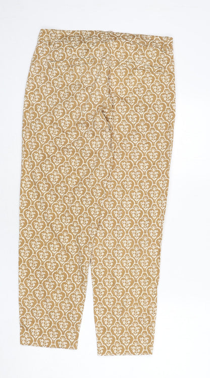 Womens UK Size 10 Jackpot Regular Fit  Beige Trousers