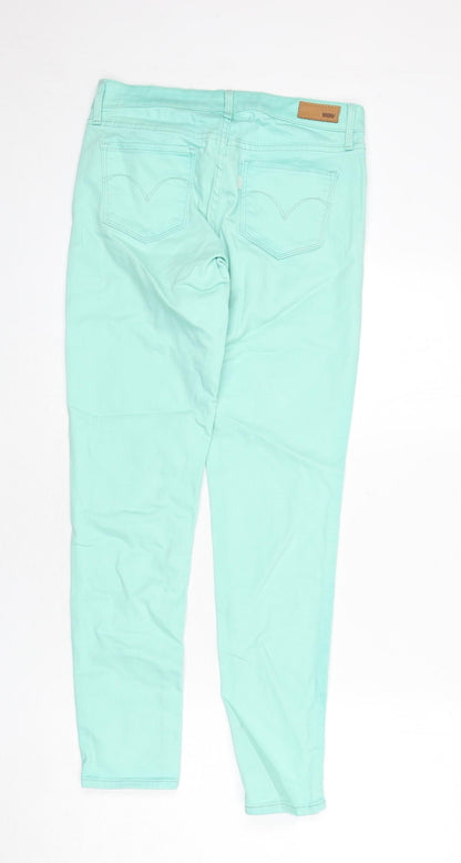 Levi's Womens Green Cotton Skinny Jeans Size 26 in L28 in Regular Zip