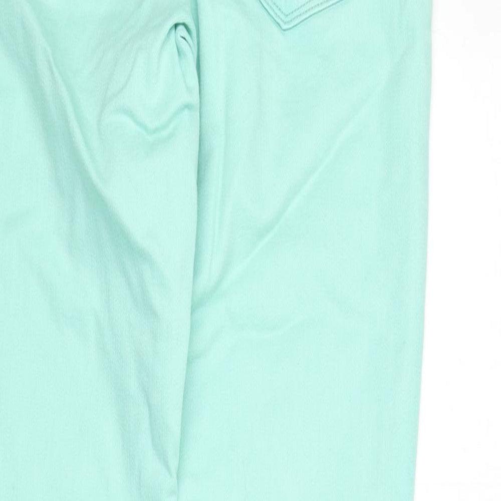 Levi's Womens Green Cotton Skinny Jeans Size 26 in L28 in Regular Zip