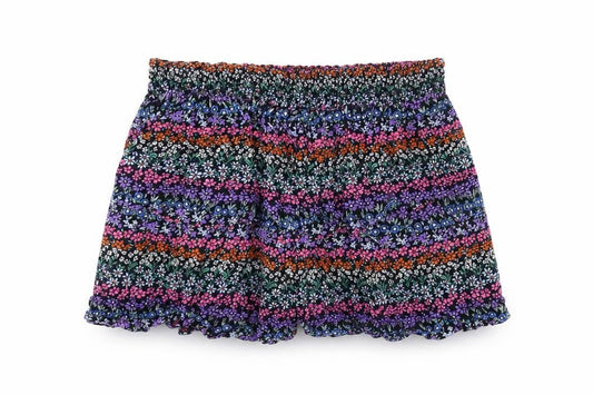 Marks and Spencer Girls Multicoloured Floral Vinyl Pettiskirt Skirt Size 12-13 Years Regular Pull On