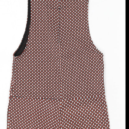 Zara Girls Multicoloured Geometric Polyester Romper Outfit/Set Size 9-10 Years Zip