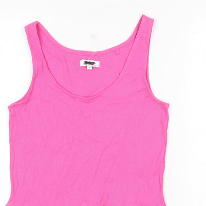 Womens UK Size 12 Simply Be Pink Basic Tank