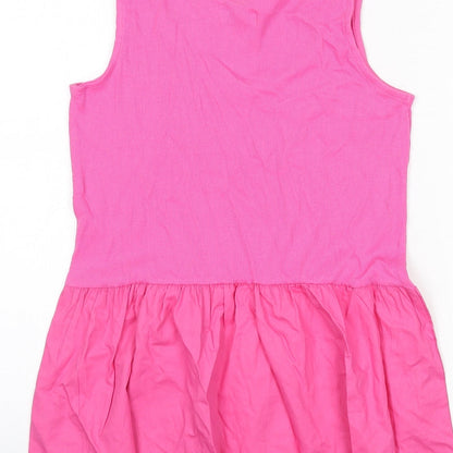 Womens UK Size 12 Simply Be Pink Basic Tank
