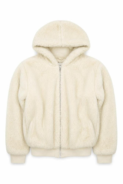 Topshop Womens Beige Jacket Size XS Zip - Size XS/S