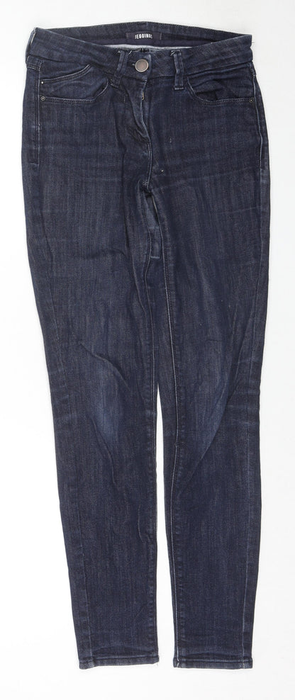 Womens UK Size 8 Marks and Spencer Regular Fit Jegging Blue Jeans
