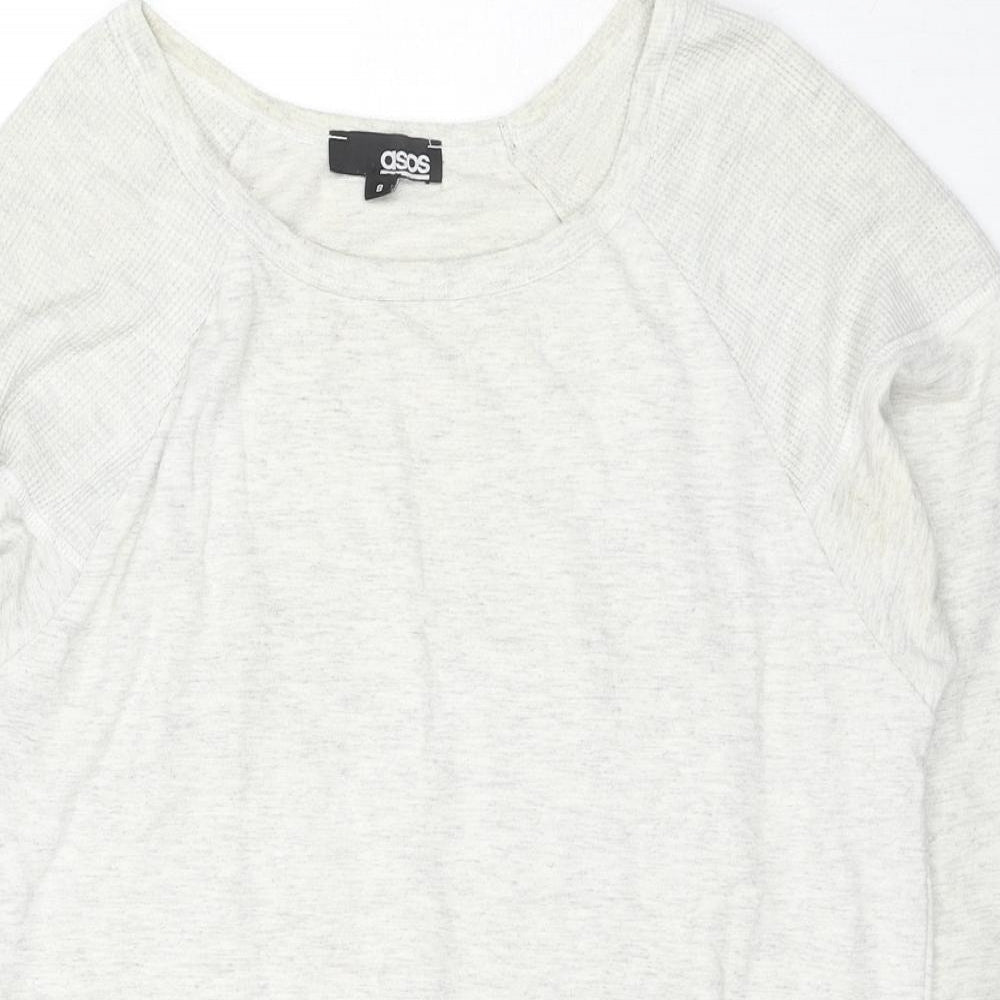 Womens UK Size 8 ASOS Grey Pullover Sweatshirt