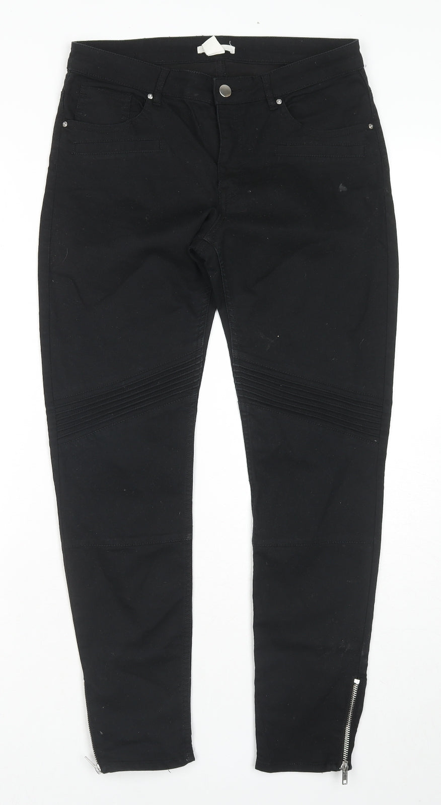 Womens UK Size 12 H&M Regular Fit Skinny Blue Jeans