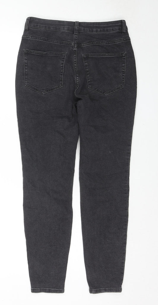 Divided by H&M Womens Black Cotton Skinny Jeans Size 10 L27 in Regular Zip
