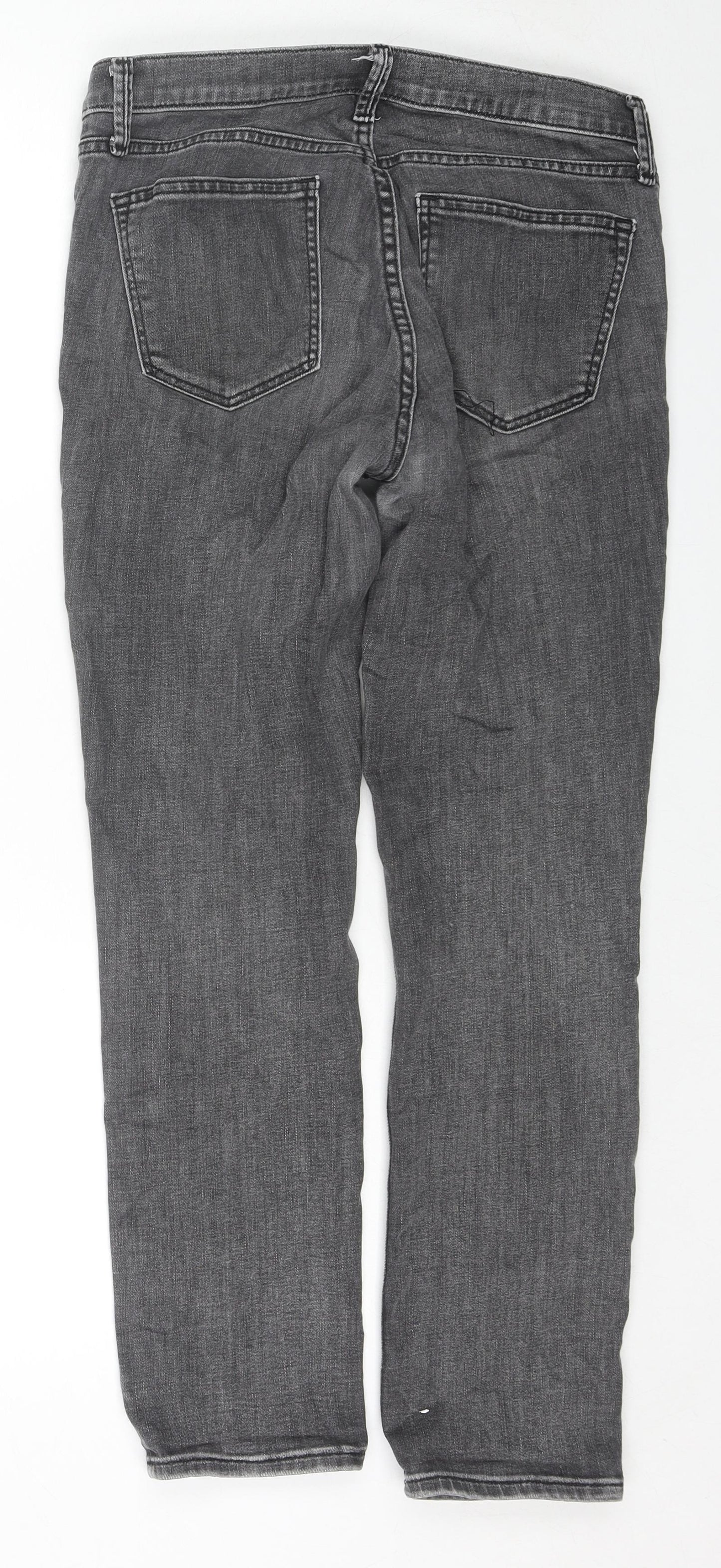 Gap Womens Grey Cotton Skinny Jeans Size 27 in L30 in Regular Zip