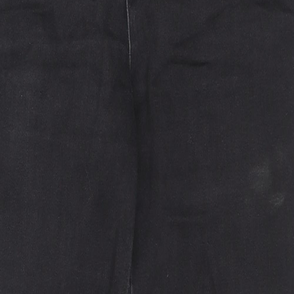 Per Una Womens Black Cotton Skinny Jeans Size 32 in L27 in Regular Zip