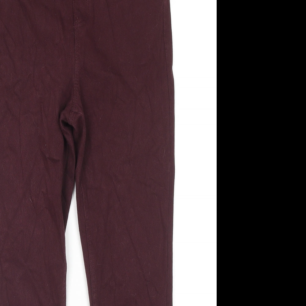 Womens UK Size 12 Marks and Spencer Regular Fit Jegging Red Jeans