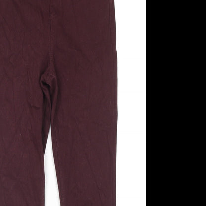 Womens UK Size 12 Marks and Spencer Regular Fit Jegging Red Jeans