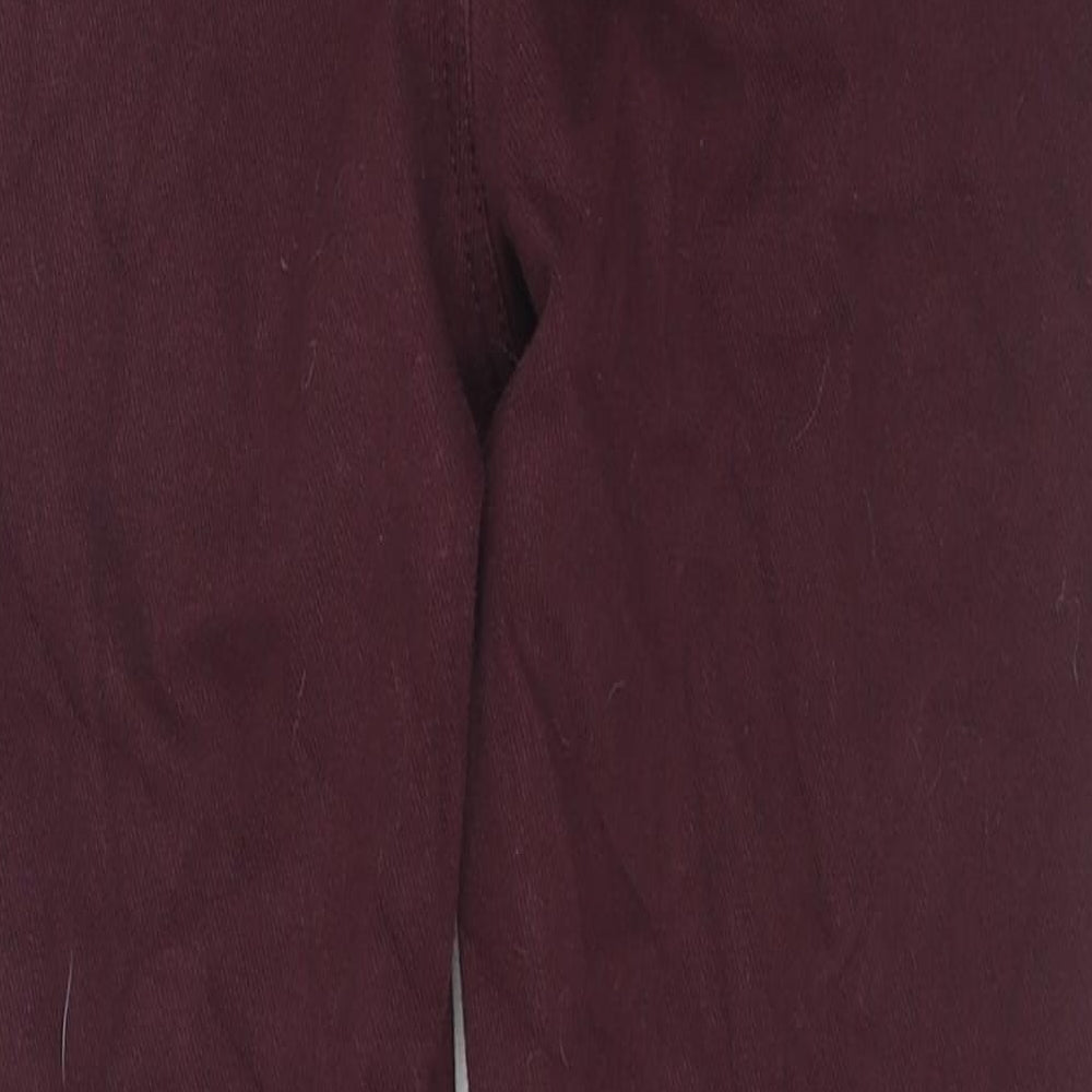 Womens UK Size 12 Marks and Spencer Regular Fit Jegging Red Jeans