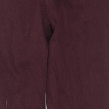 Womens UK Size 12 Marks and Spencer Regular Fit Jegging Red Jeans