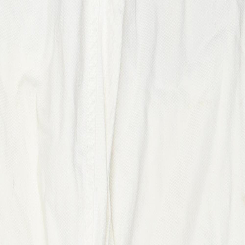 Zara Womens White Cotton Skinny Jeans Size 10 L31 in Regular Zip