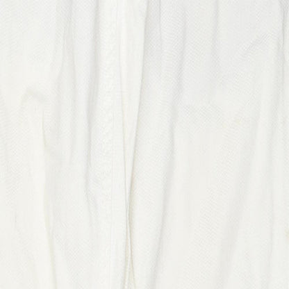 Zara Womens White Cotton Skinny Jeans Size 10 L31 in Regular Zip