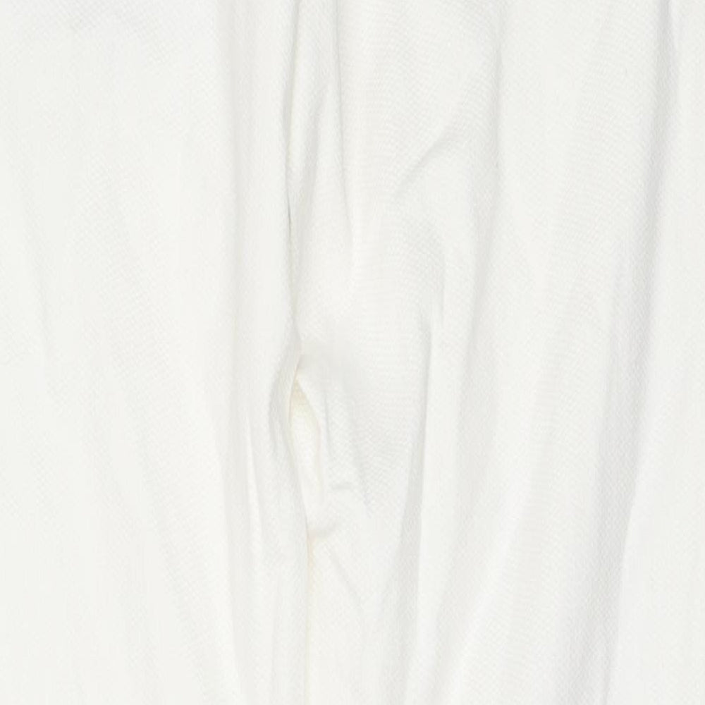 Zara Womens White Cotton Skinny Jeans Size 10 L31 in Regular Zip