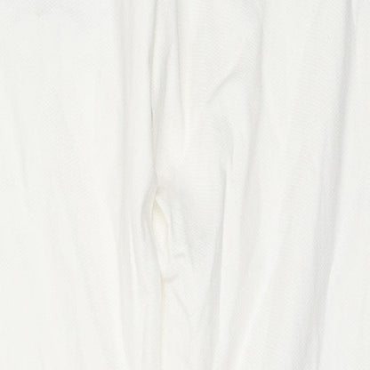 Zara Womens White Cotton Skinny Jeans Size 10 L31 in Regular Zip