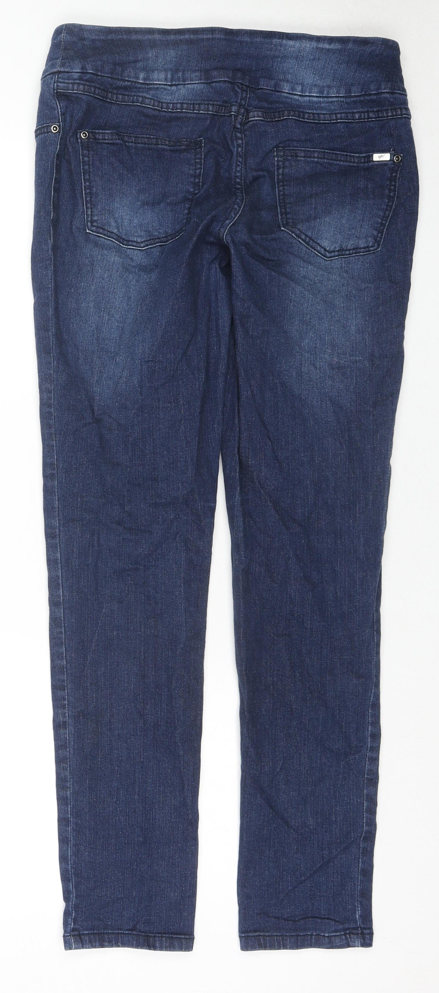 Up! Womens Blue Cotton Skinny Jeans Size 6 L26 in Regular