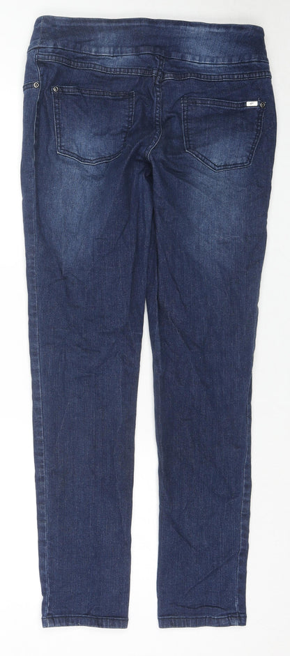 Up! Womens Blue Cotton Skinny Jeans Size 6 L26 in Regular