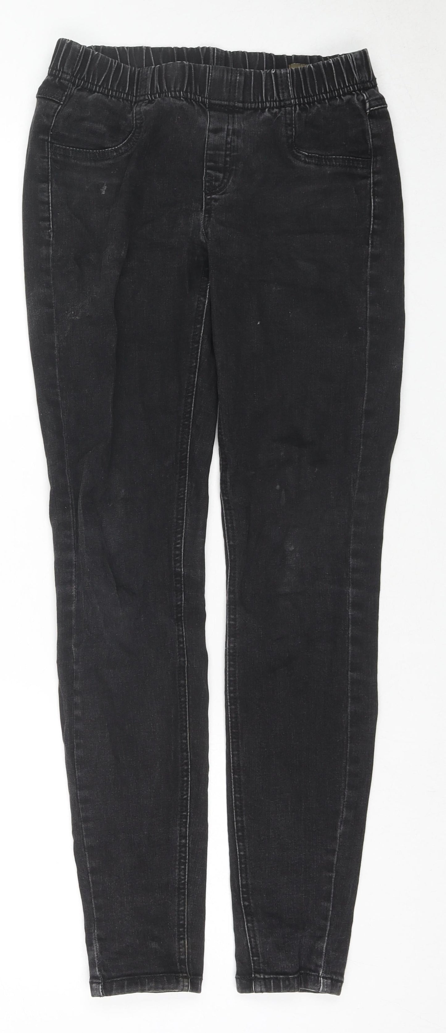 Mango Womens Black Cotton Jegging Jeans Size 6 L28 in Regular