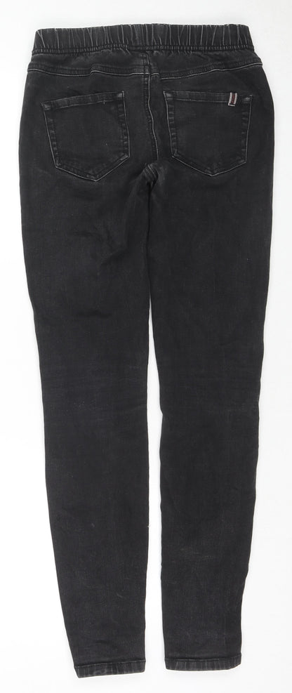 Mango Womens Black Cotton Jegging Jeans Size 6 L28 in Regular