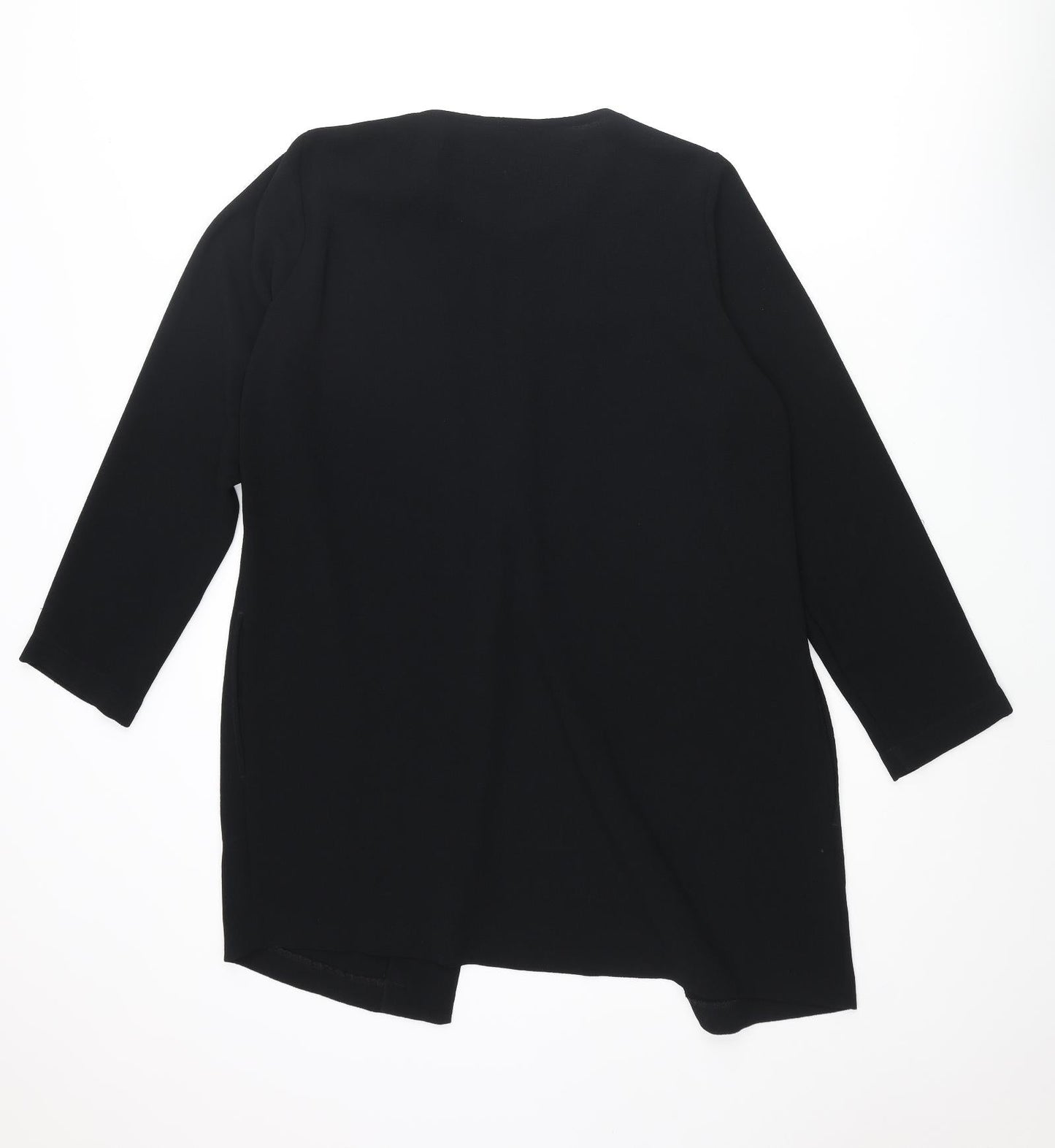 Womens UK Size 12 St Michael Black Tunic Blouse