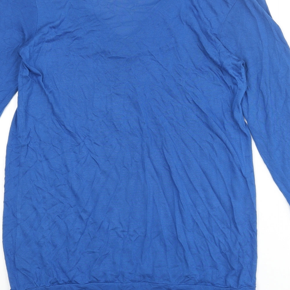 Womens UK Size S Monsoon Blue Basic Blouse