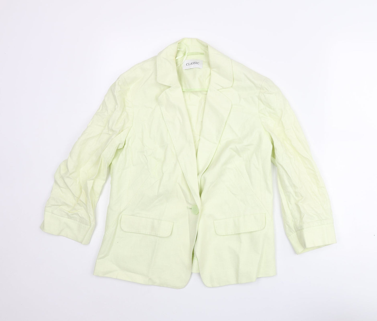 Womens UK Size 8 Classic Regular Green Blazer