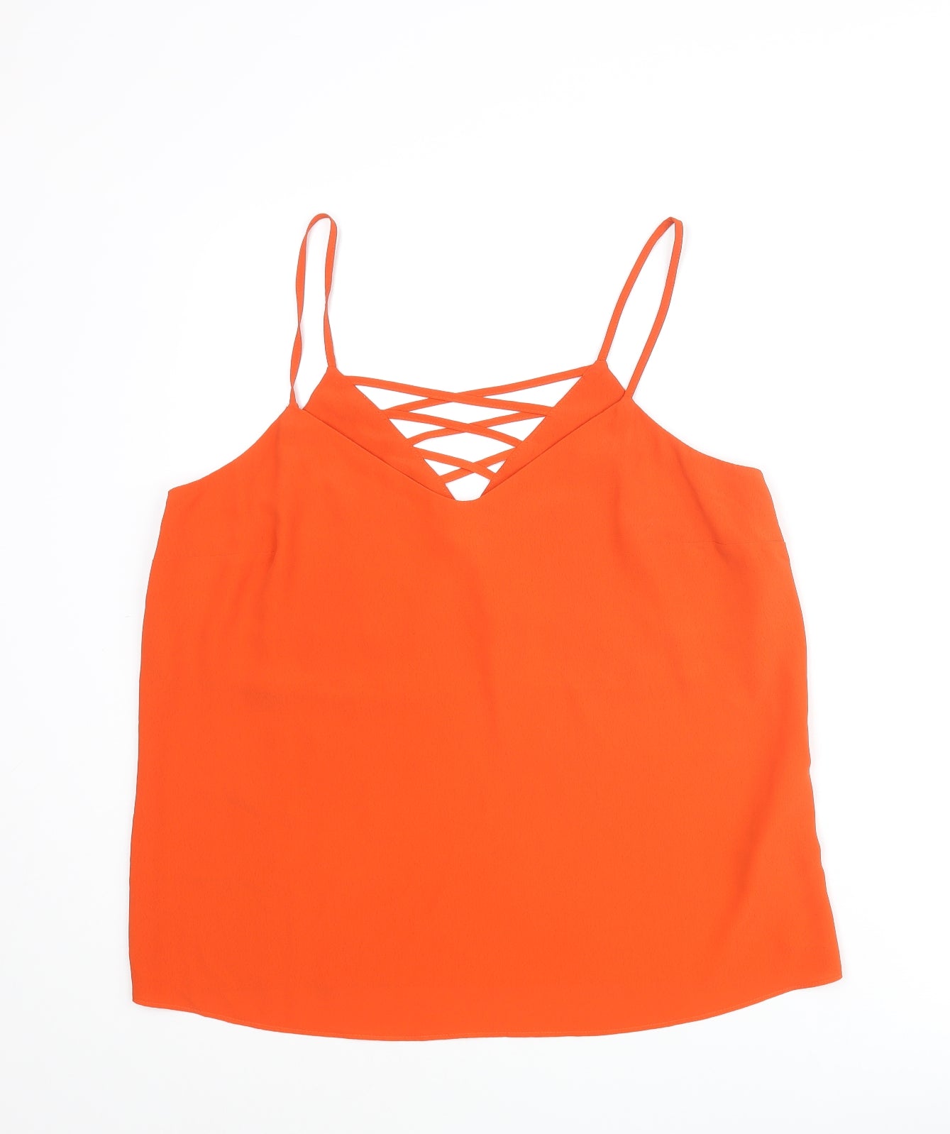 Womens UK Size 12 New Look Red Camisole Blouse