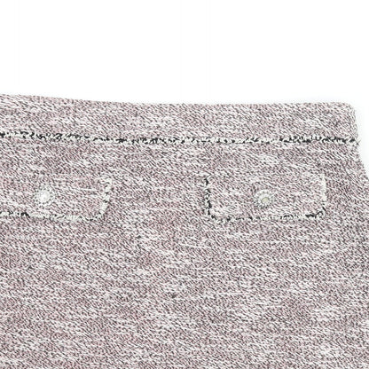 Dorothy Perkins Womens Multicoloured Polyester A-Line Skirt Size 8 Zip