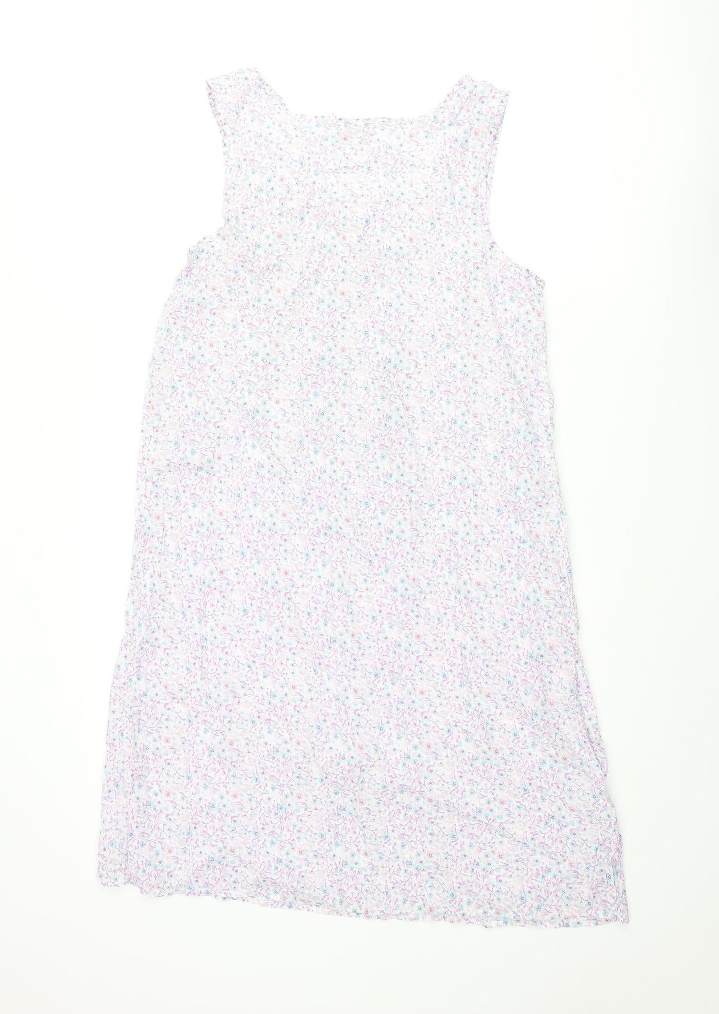 Debenams Womens Multicoloured Floral Polyester Cami Dress Size 12 Button