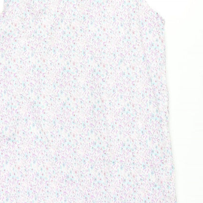 Debenams Womens Multicoloured Floral Polyester Cami Dress Size 12 Button