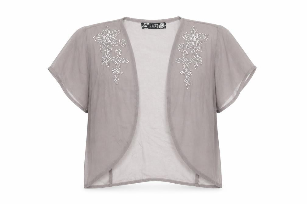 Womens UK Size 14 Joanna Hope Grey Kimono Blouse
