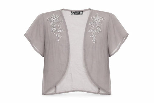 Womens UK Size 14 Joanna Hope Grey Kimono Blouse