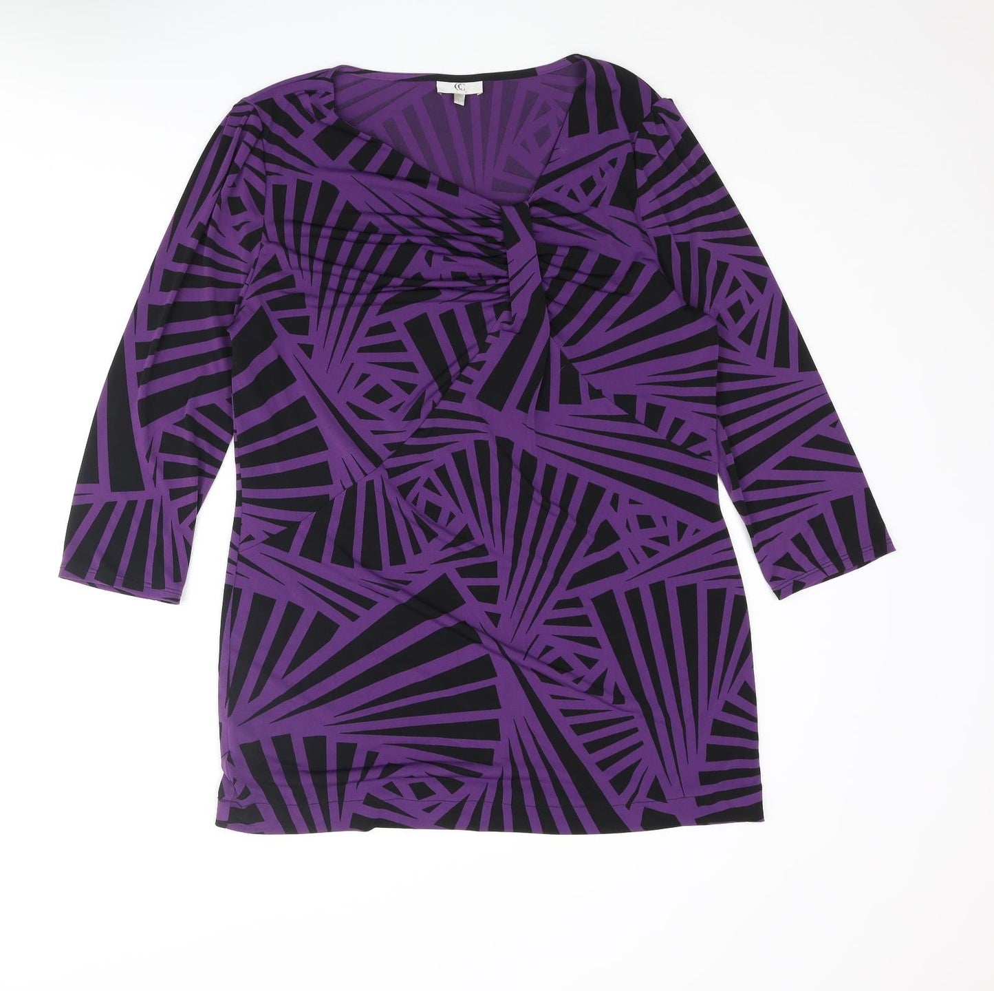 Womens UK Size L CC Purple Basic Blouse