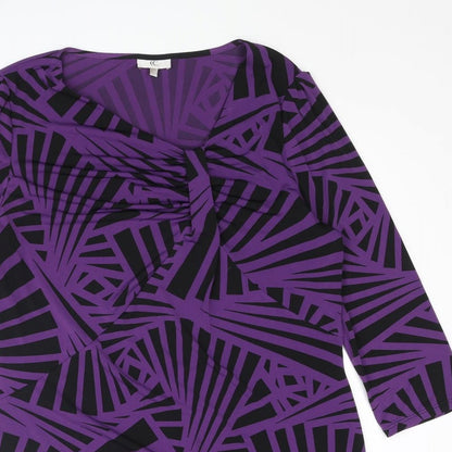 Womens UK Size L CC Purple Basic Blouse