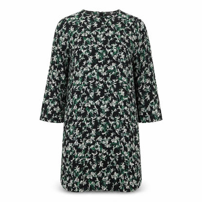 & Other Stories Womens Multicoloured Geometric Viscose Shift Size 8 Round Neck Zip