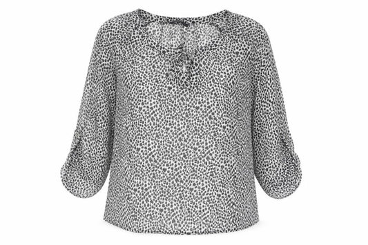 Womens UK Size 10 Marks and Black Basic Blouse