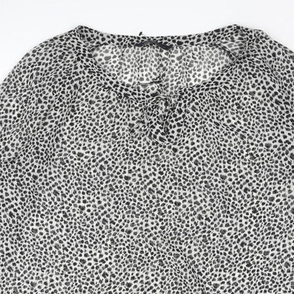 Womens UK Size 10 Marks and Black Basic Blouse