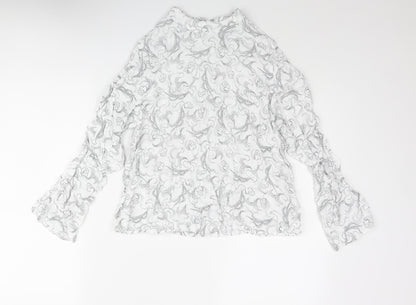 Womens UK Size 14 Marks and Spencer White Basic Blouse
