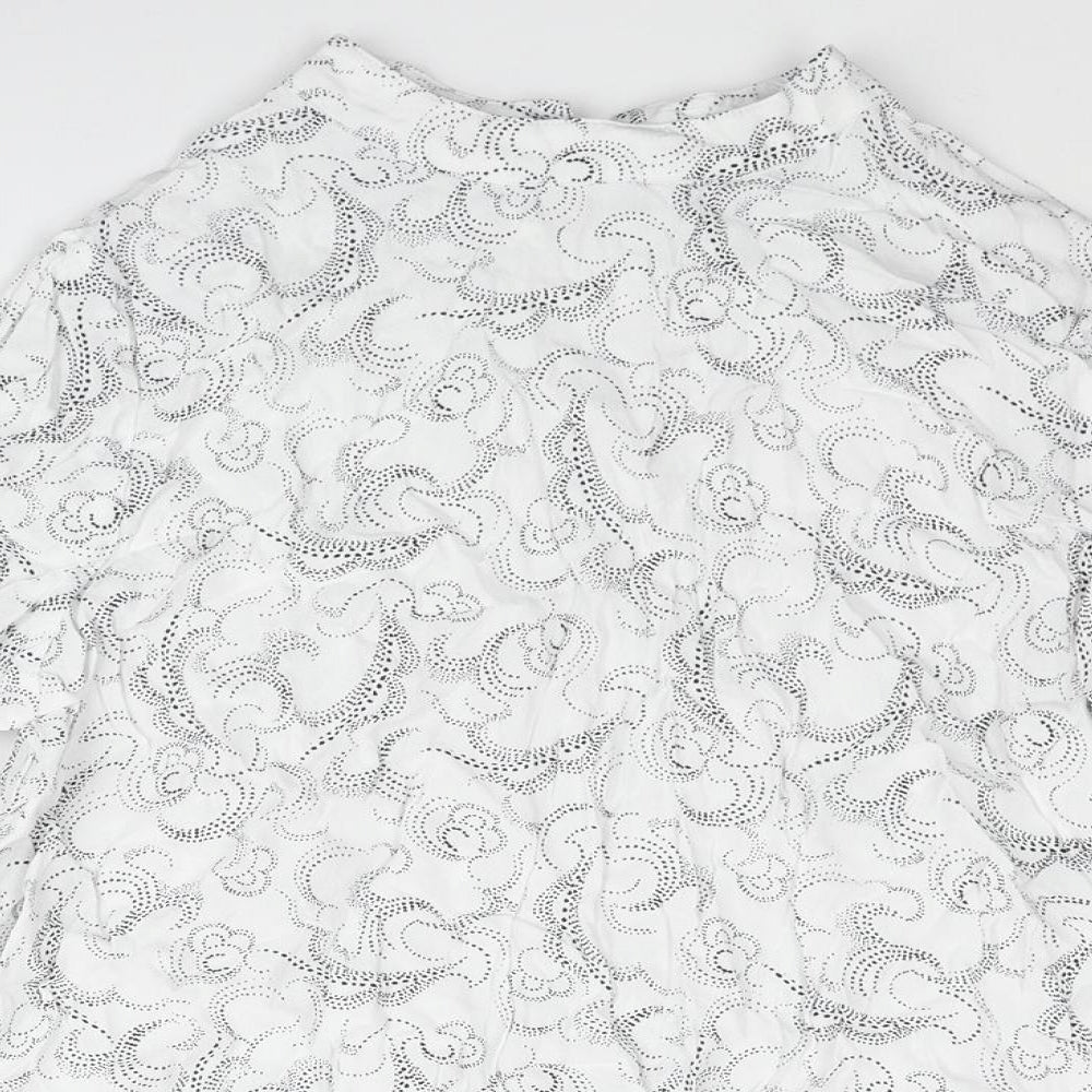 Womens UK Size 14 Marks and Spencer White Basic Blouse