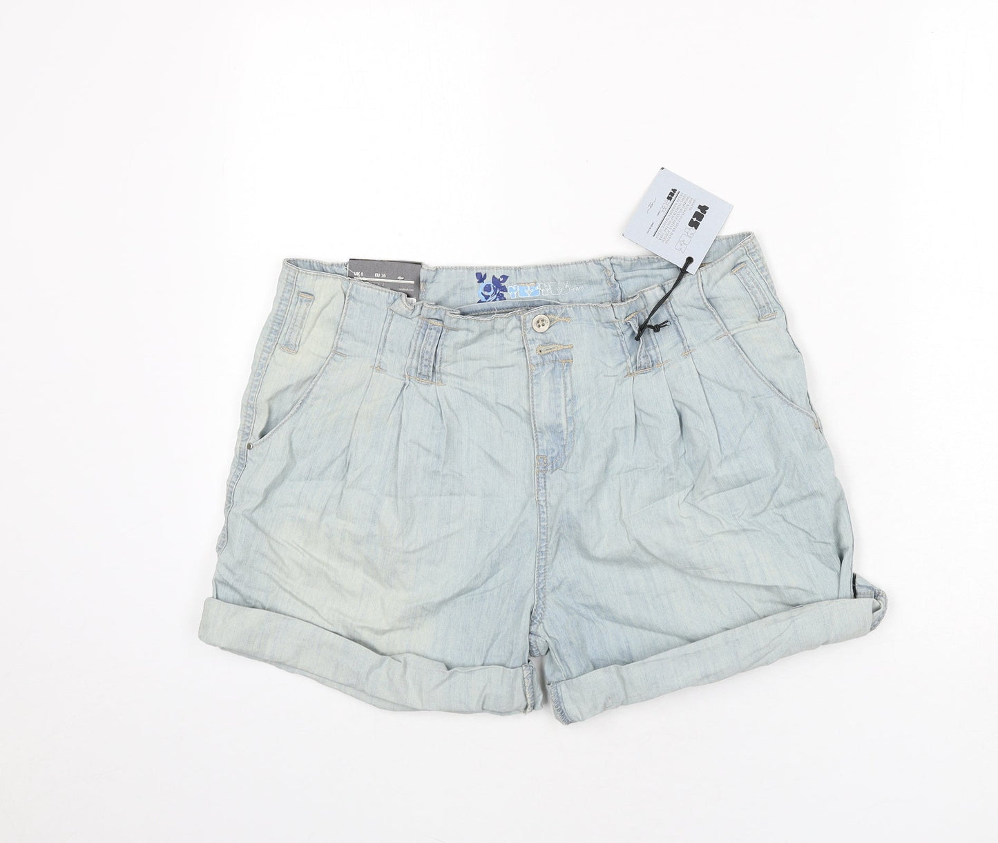 Womens UK Size 8 YesYes Regular Fit Paperbag Shorts