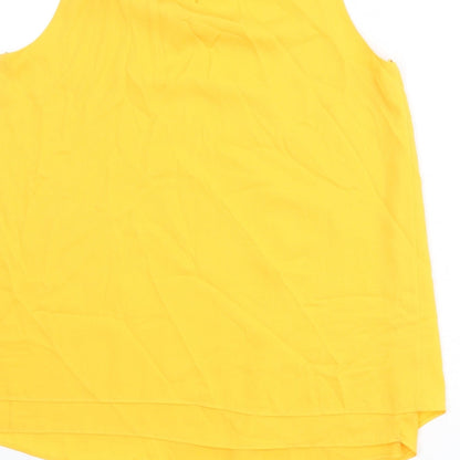 Womens UK Size 10 Roman Orange Basic Tank
